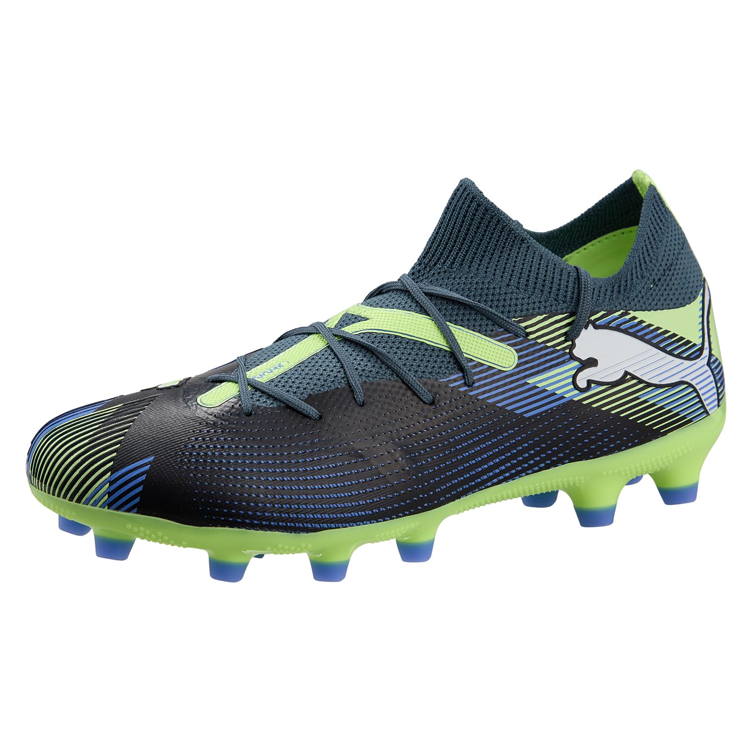 プーマ（PUMA） サッカースパイクシューズ フューチャー 7 マッチ HG/AG グレイ スカイズ/プーマ ホワイト/フィジー アップル 107935-03｜カンピスタ