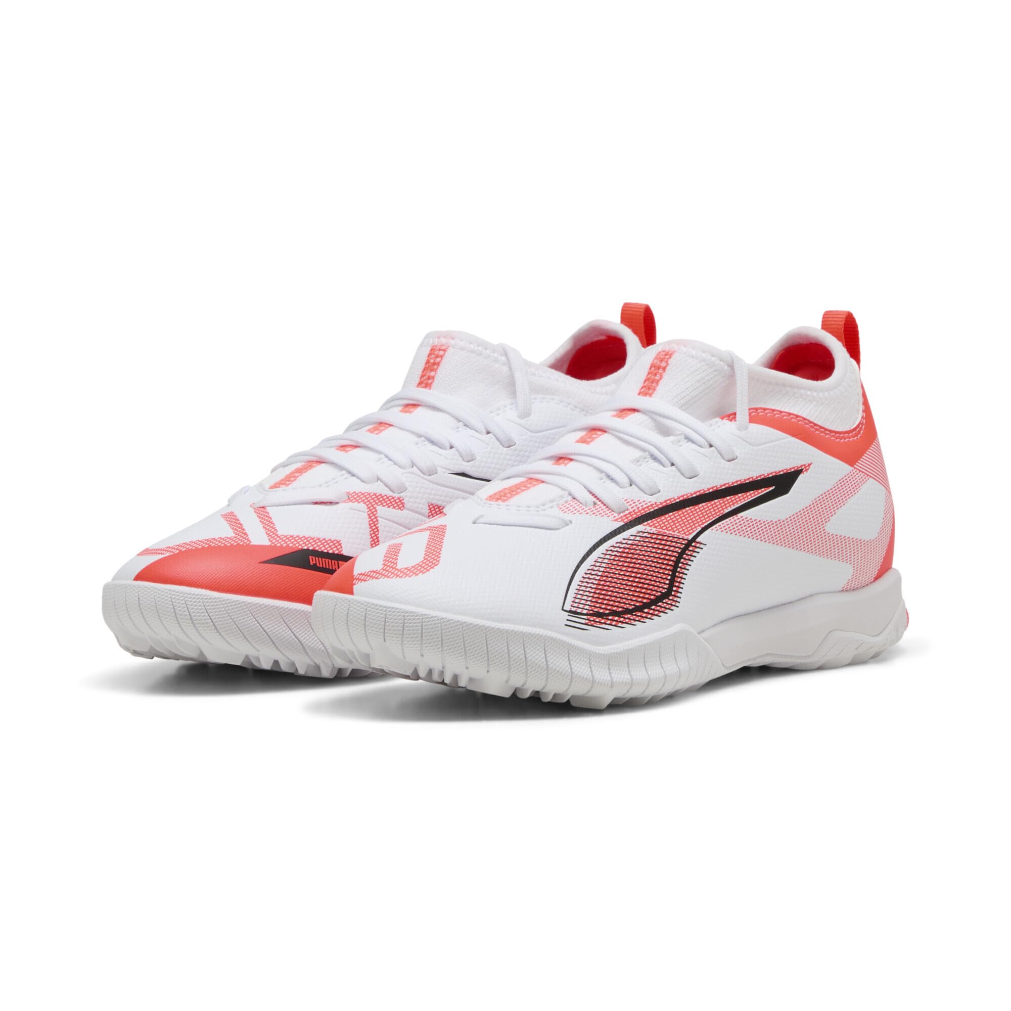 ピューマ（PUMA） サッカートレーニングシューズ  ウルトラ 5 擦り付け木 TT + MID JR ピューマ 白いこと/ピューマ 黒いこと/グローイング 赤いこと 108352-01
