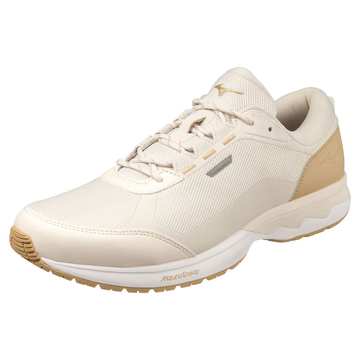 ミズノ(MIZUNO) ウォーキングシューズ ウエーブクロスイー1 活動力 軽さ 幅ひろい 3E ベージュ B1GE230202