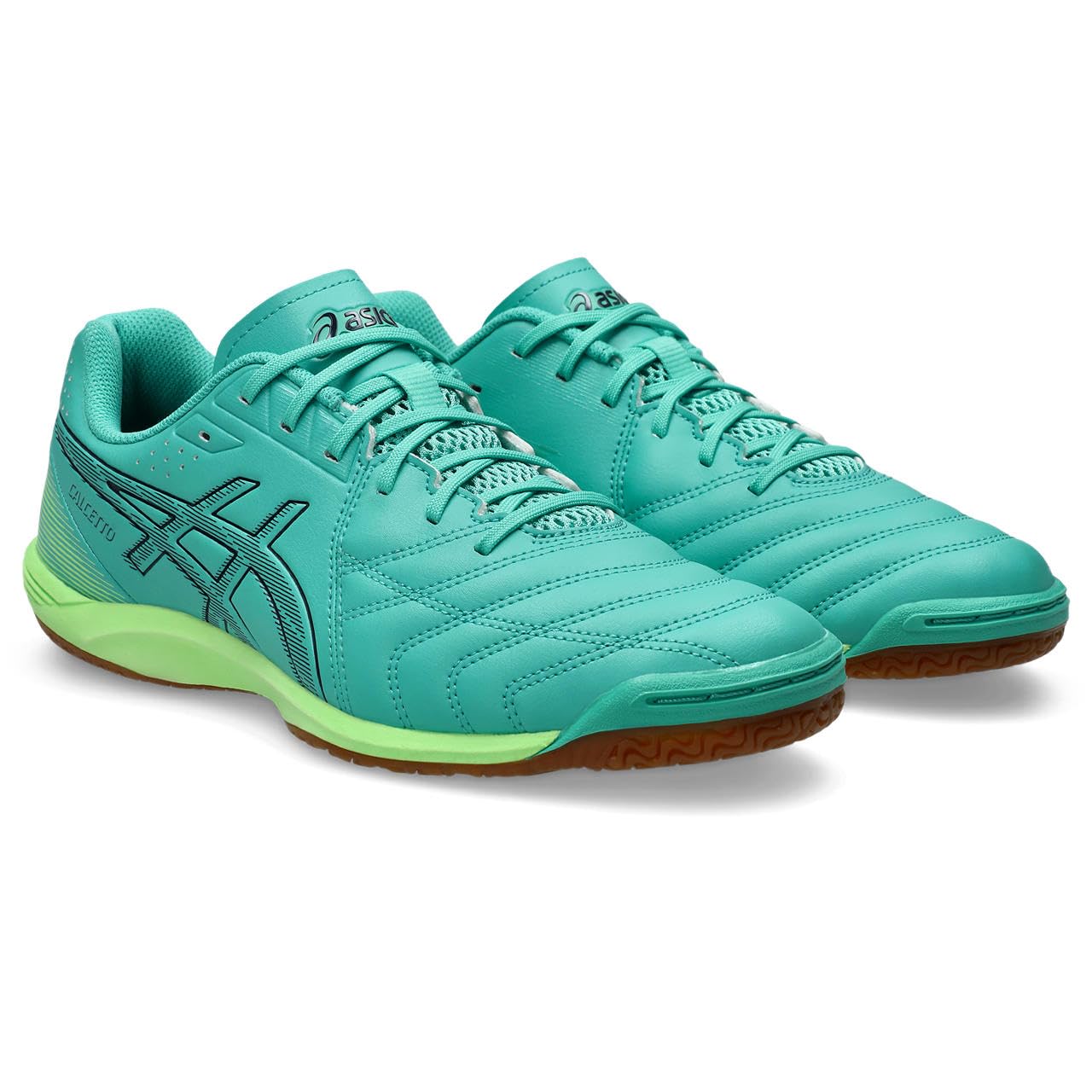 アシックス（asics） フットサルシューズ CALCETTO WD 9 オーロラ 緑であること/真夜中 1113A037-300