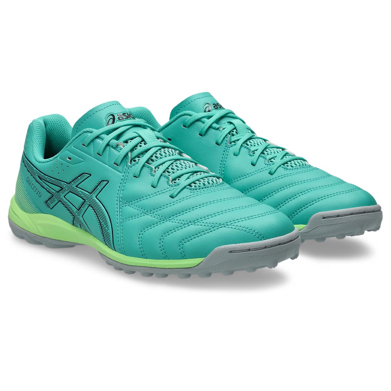 アシックス（asics） フットサルシューズ CALCETTO WD 9 TF オーロラ 緑であること/真夜中 1113A038-300
