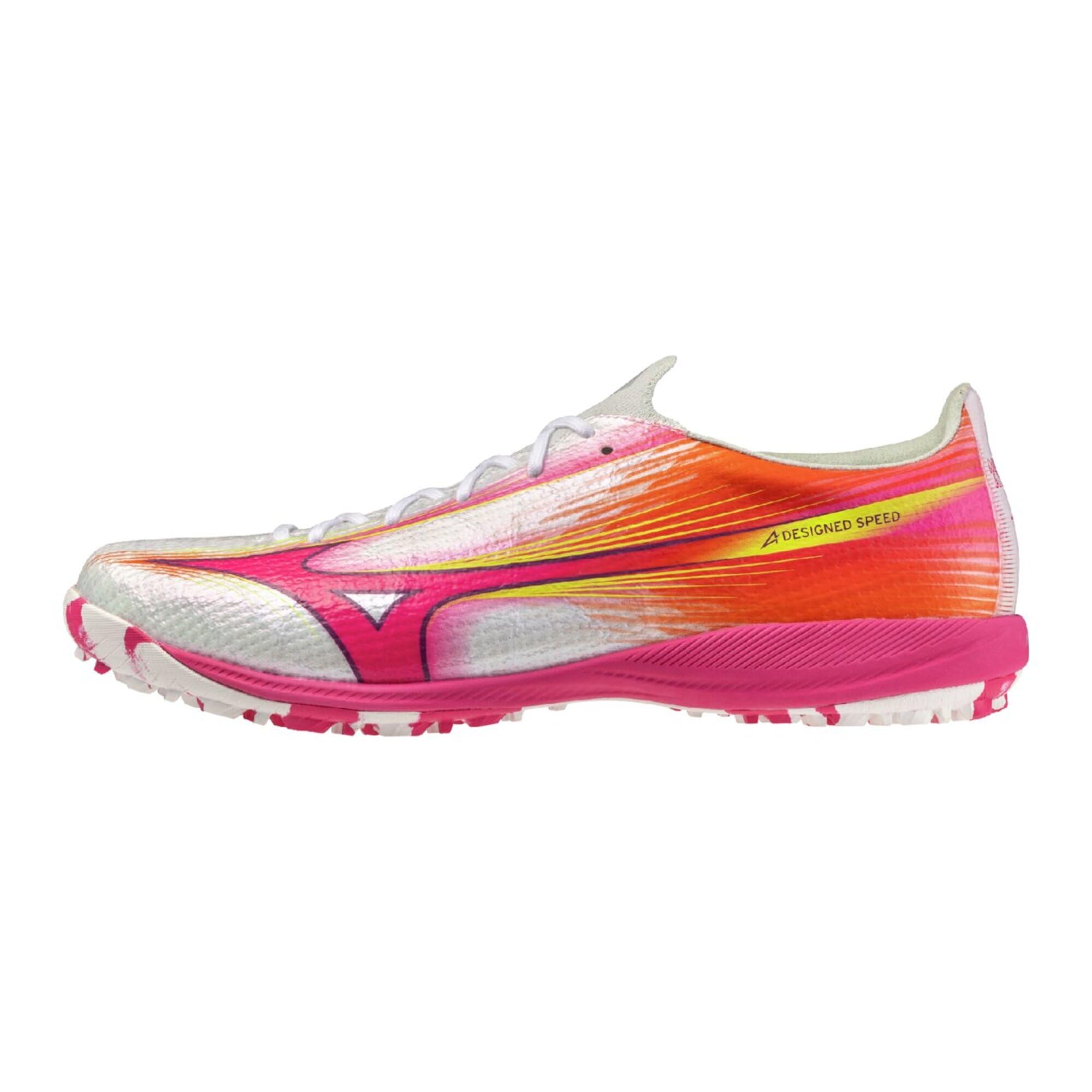 ミズノ(MIZUNO) 蹴球 形づくるシューズ ミズノアルファIII ELITE AS 白いこと×オレンジ色×黄色 P1GD266254