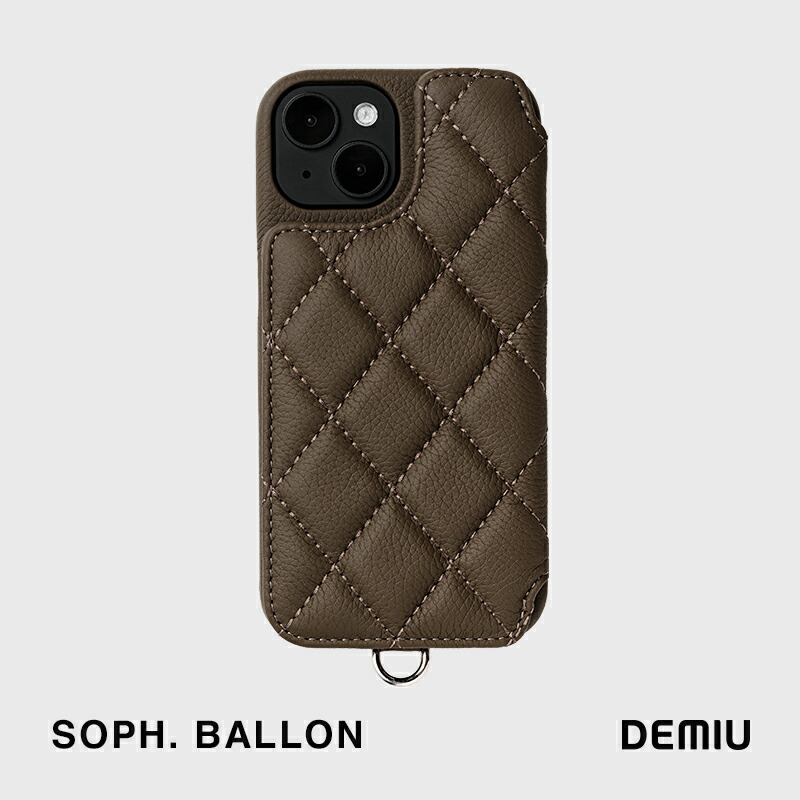 DEMIUグリーン 手帳型iPhoneケース　BALLON ストラップ DEMIU - BALLON / バロン iPhoneケース グリーン | gossip