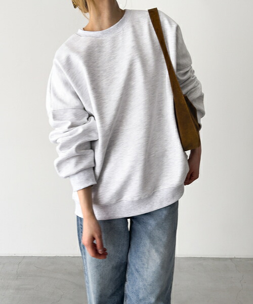 【送料無料】choice_cnl ベーシックオーバースウェット キャナルジーン CANALJEAN レディース メンズ ユニセックス トップス 長袖 無地 クルーネック ゆったり シンプル カジュアル おしゃれ