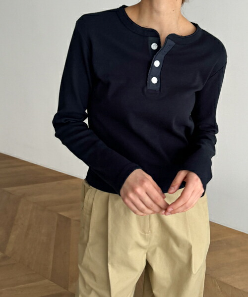 CANAL JEAN tシャツ El mar カルゼヘンリーロンT レディース