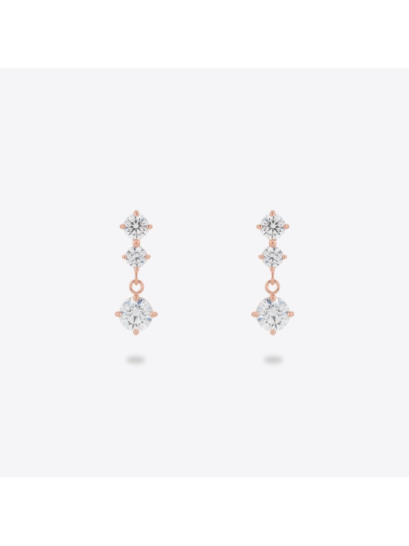 【EARFLOW】シルバー 三石 ピアス CANAL 4℃ カナルヨンドシー アクセサリー・腕時計 ピアス ゴールド【送料無料】[ Fashion]｜公式：カナルヨンドシー店