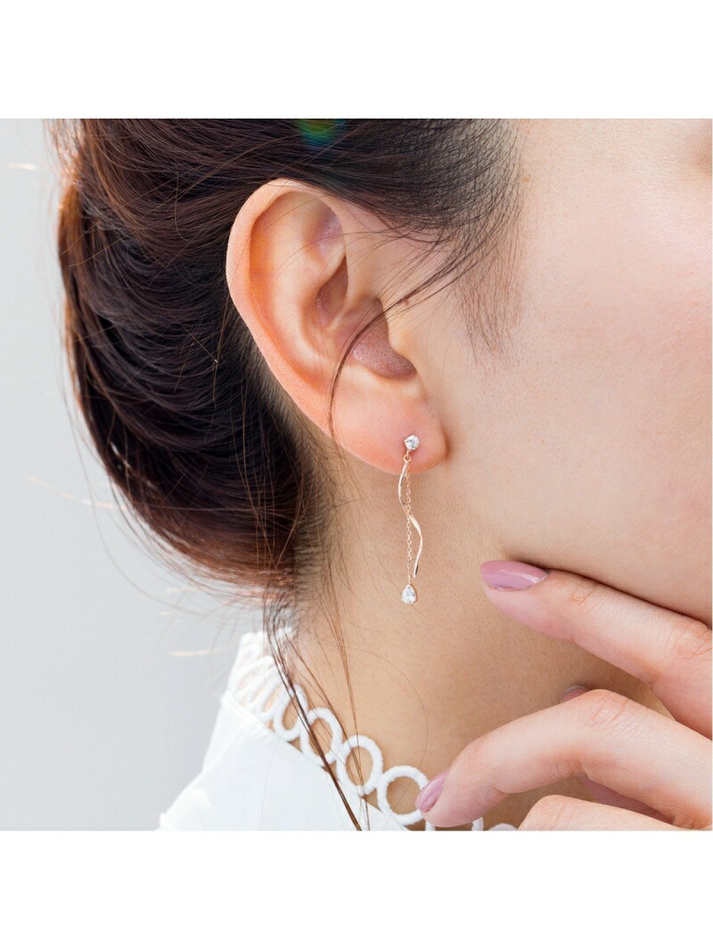 K10ピンクゴールド ピアス Canal 4℃ カナルヨンドシー アクセサリー・腕時計 ピアス ゴールド[Rakuten Fashion]  レディースジュエリー・アクセサリー | maharanizaika.com