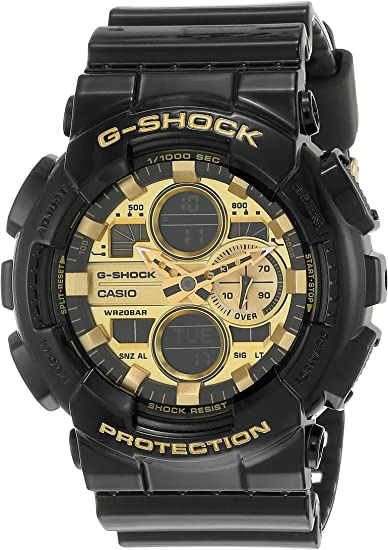 カシオ 腕時計 メンズ G-ショック GA-140シリーズ クロノグラフ ブラック ゴールド クオーツ GA-140GB-1A1 CASIO 時計 ウォッチ｜カナリア店