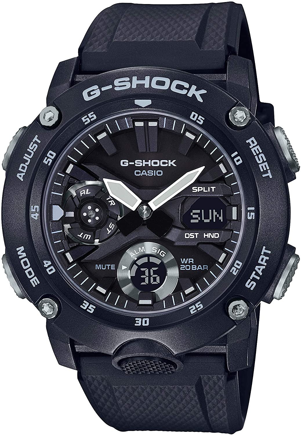 カシオ ウオッチ メンズ Gぼうぜん自失 カーボンコアガード 黒いこと GA-2000S-1A CASIO G-SHOCK 並行輸入品 かっこいい カッコイイ  オシャレ 今めかしい