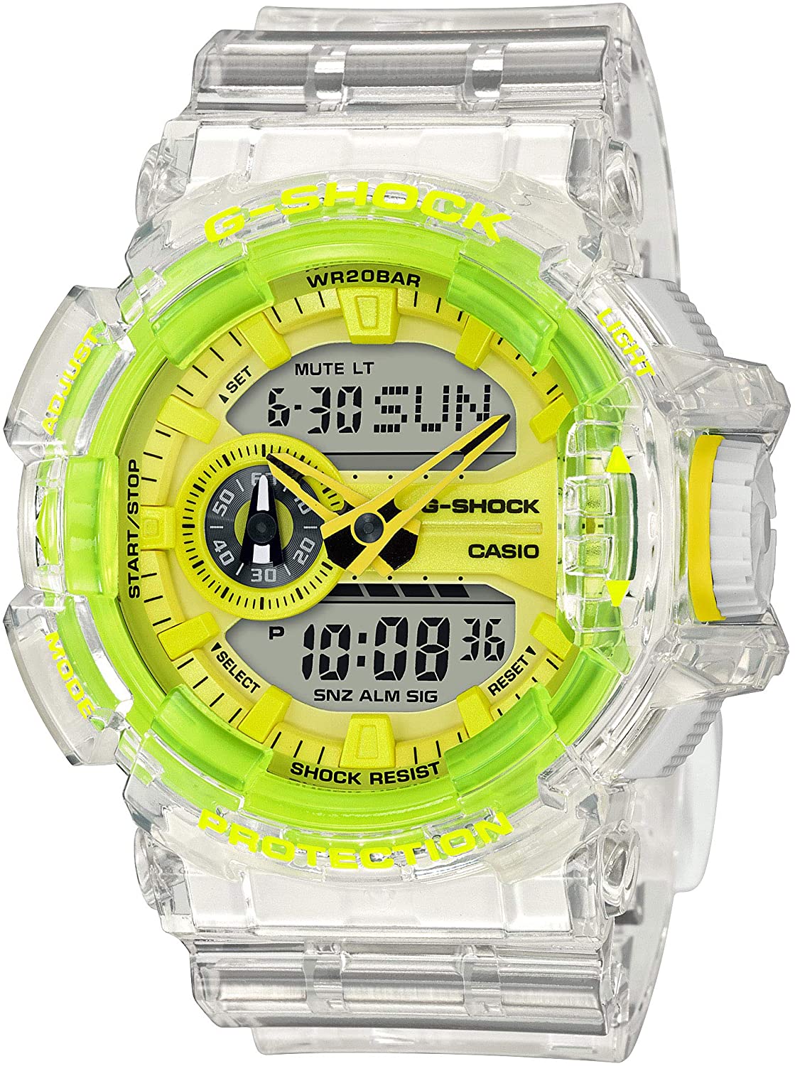 カシオ 腕時 もの言う花G アナデジ スケルトン GA-400SK-1A9 メンズ CASIO BABY-G ご覧なさる 並行輸入品 かっこいい カッコイイ  オシャレ 今めかしい