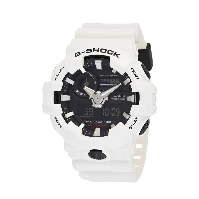 カシオ 腕時計 メンズ ブラック ホワイト CASIO G-SHOCK DW-700-7A 並行輸入品｜カナリア店