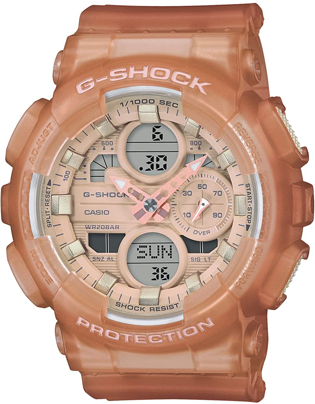 腕時計 アナデジ 多機能 カジュアル アウトドア オシャレ CASIO カシオ GMA-S140NC-5A1 メンズ G-SHOCK クオーツ 防水 ニュートラルカラーシリーズ ミッドサイズモデル 並行輸入品 11,680円