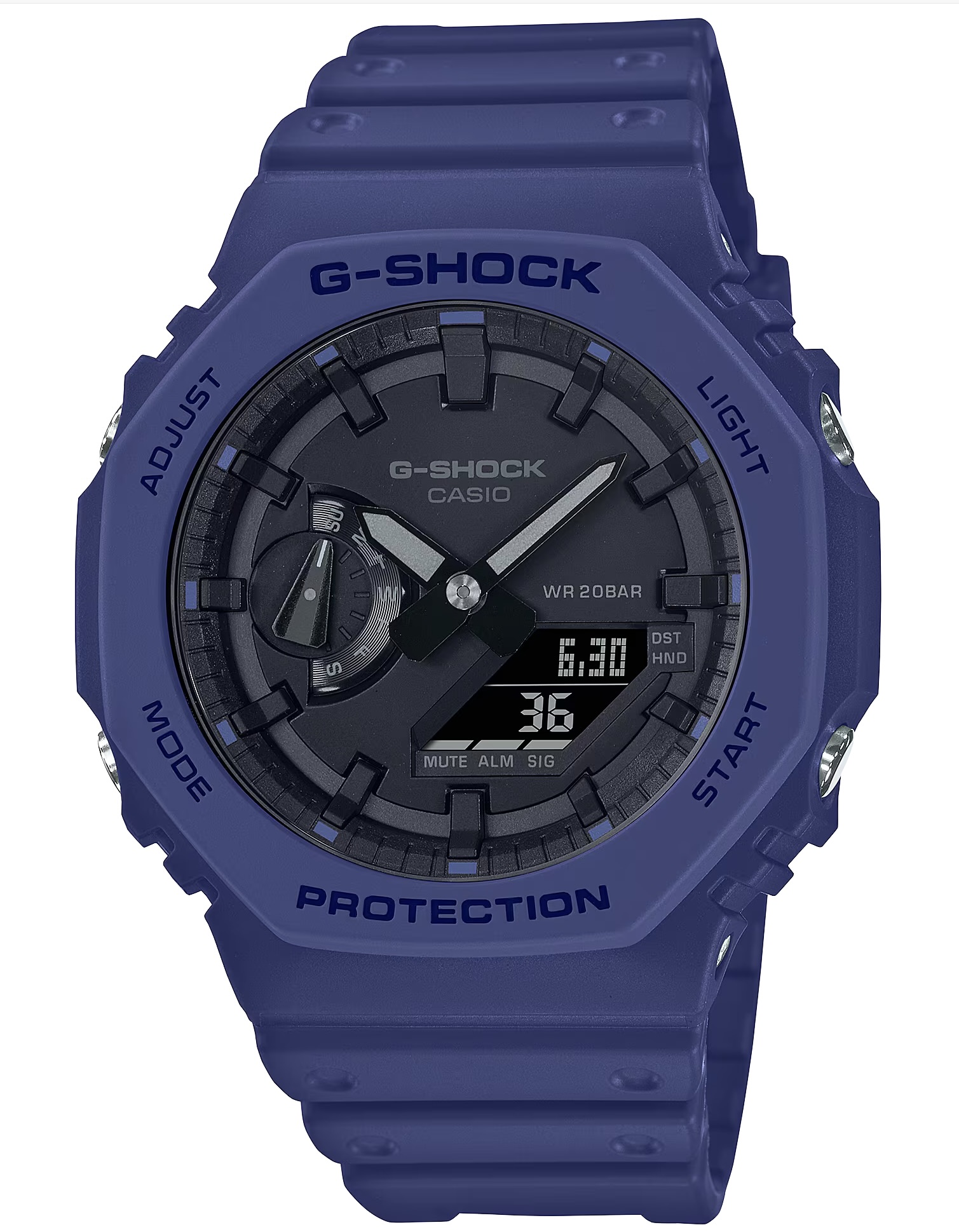 楽天市場】カシオ 腕時計 メンズ G-SHOCK ブラック ブルー GA-2000-1A2