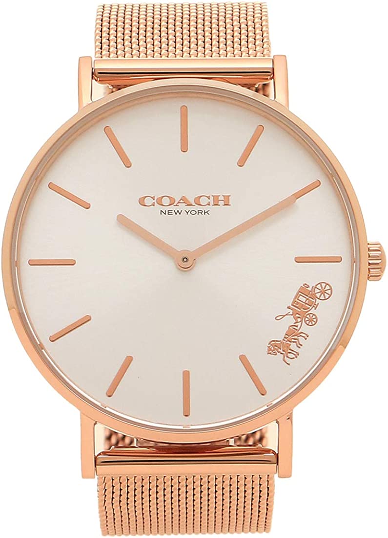 コーチ職 ウオッチ レディース PERRY 白いこと サクラ色ゴールド 14503126 COACH