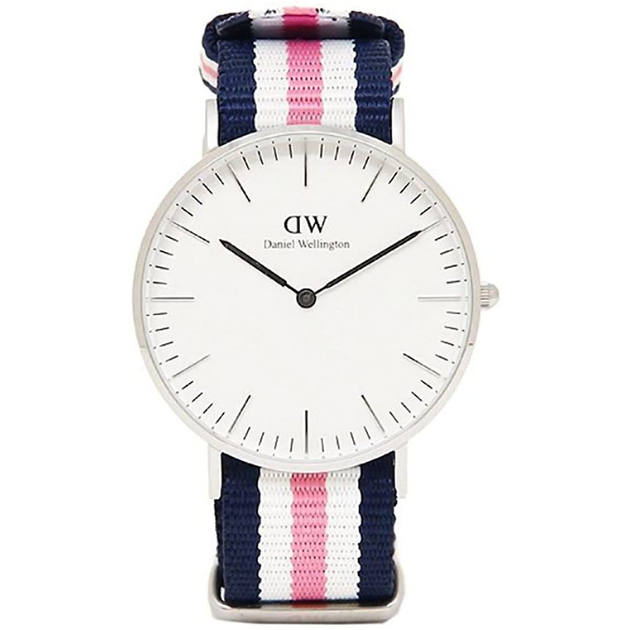 腕時計 メンズ ベルト ファブリック ダニエル ウェリントン Daniel Wellington レディース ピンク 36ｍｍ Classic クラシック Southampton Silver 0605dw ウォッチ 並行輸入品 かわいい 可愛い オシャレ おしゃれ 大幅にプライスダウン