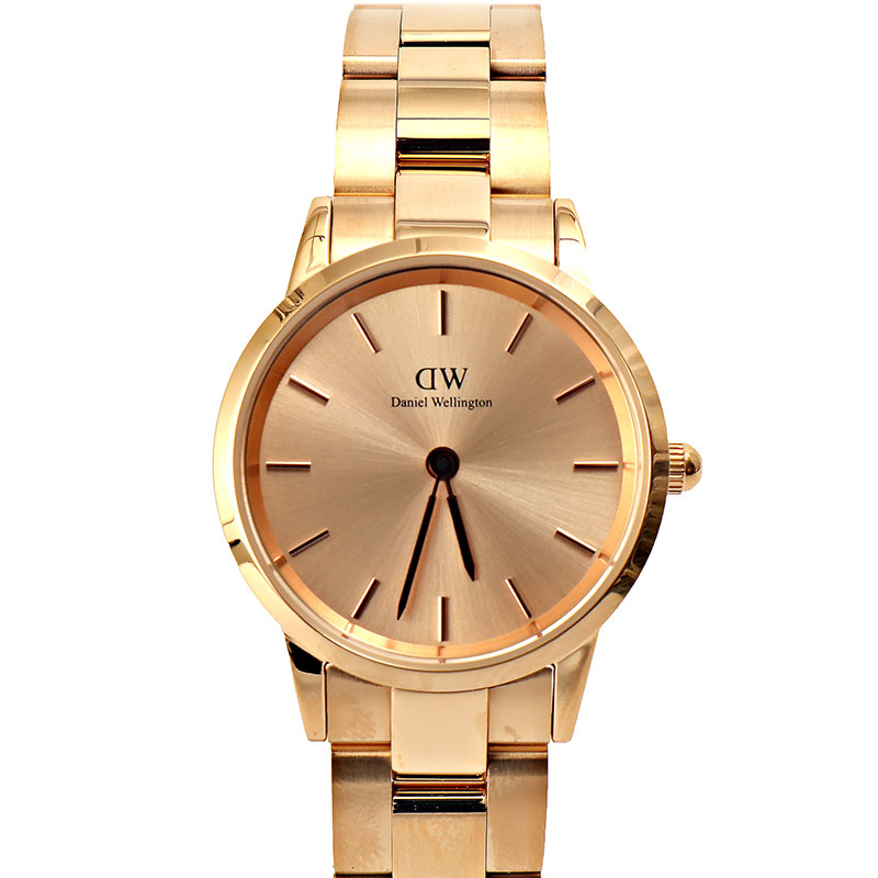 ダニエルウェリントン ウオッチ Iconic Link Unitone DW00100401 サクラ色ゴールド レディース Daniel Wellington