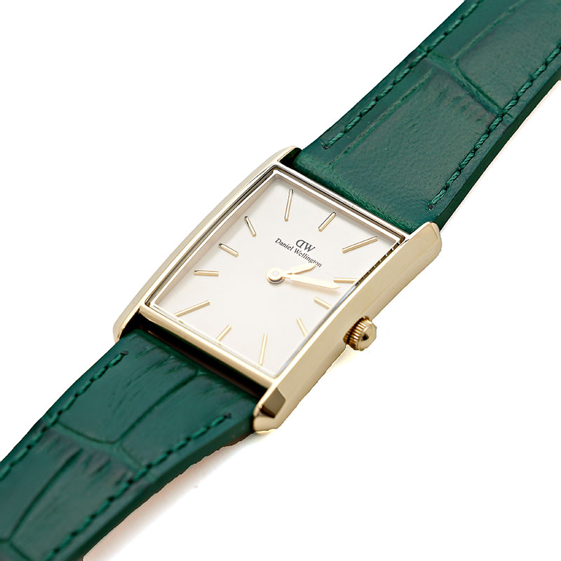 ダニエルウェリントン 腕時計 レディース Bound Crocodile Champagne Sunray Gold ホワイト ローズゴールド グリーン DW00100695 Daniel Wellington|カナリア店
