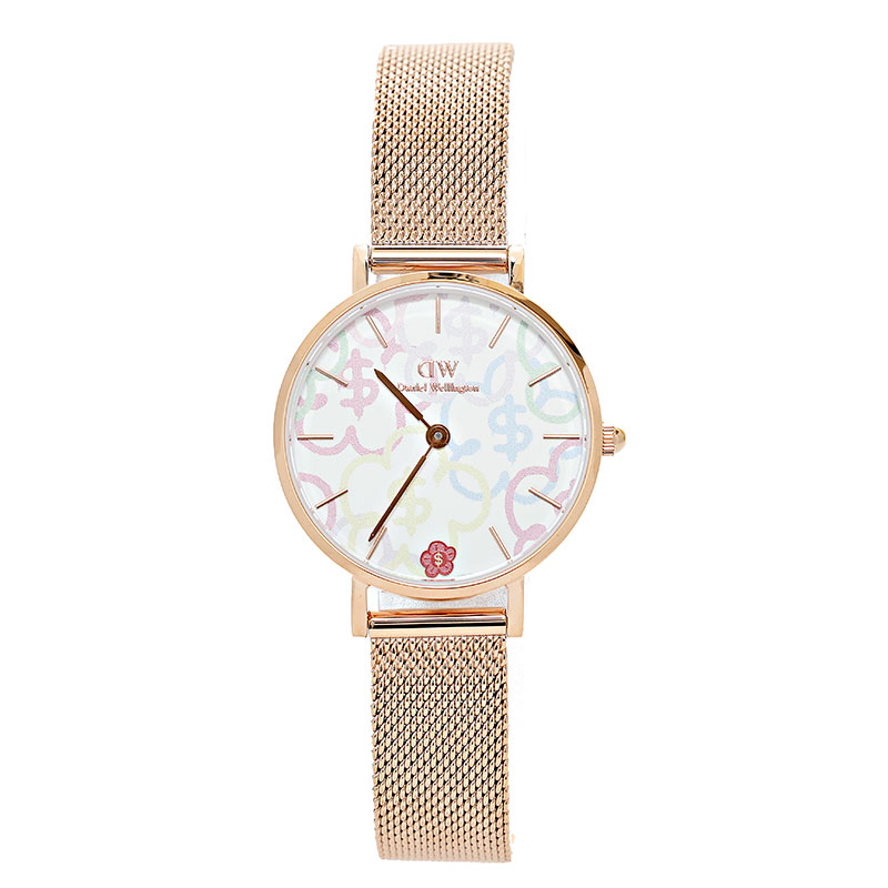 ダニエルウェリントン 腕時計 Petite Rich Flower DW00100723 ローズゴールド レディース Daniel Wellington
