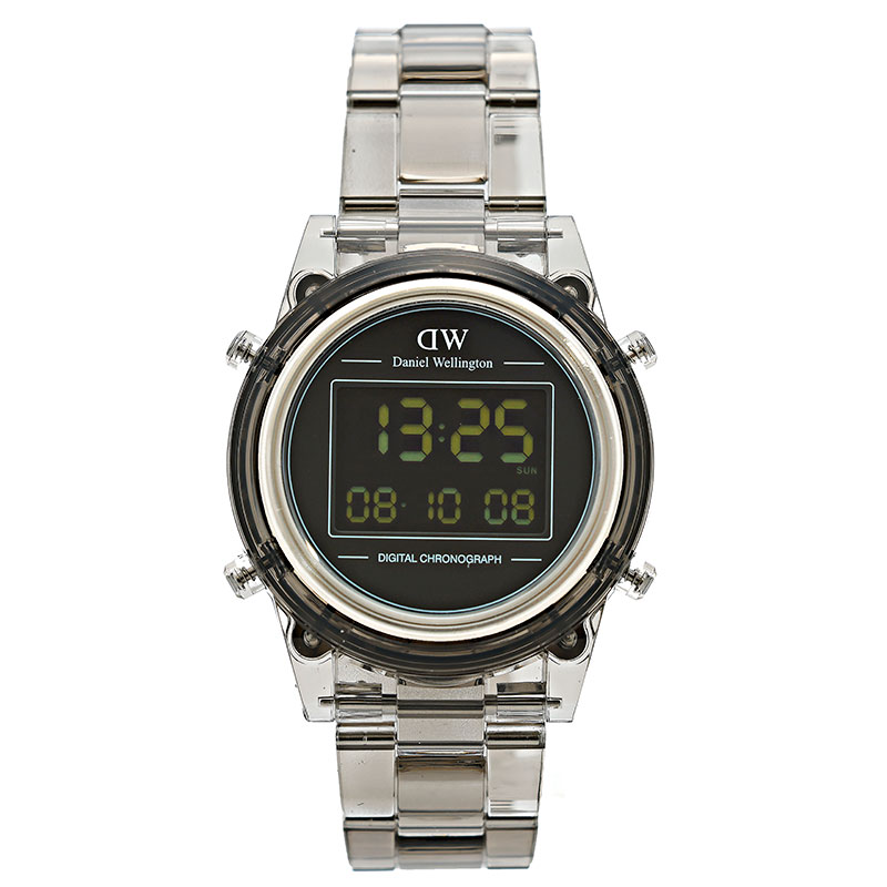 ダニエルウェリントン ウオッチ メンズ レディース Retro Digital Light Grey 黒いこと 点火装置薄墨色 DW00100760 Daniel Wellington