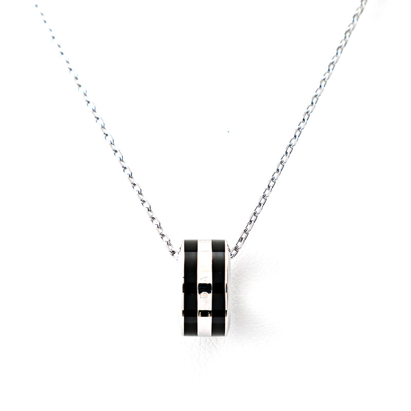 ダニエルウェリントン ネックレス Emalie Necklace DW00400307 シルバー ブラック レディース Daniel Wellington｜カナリア店
