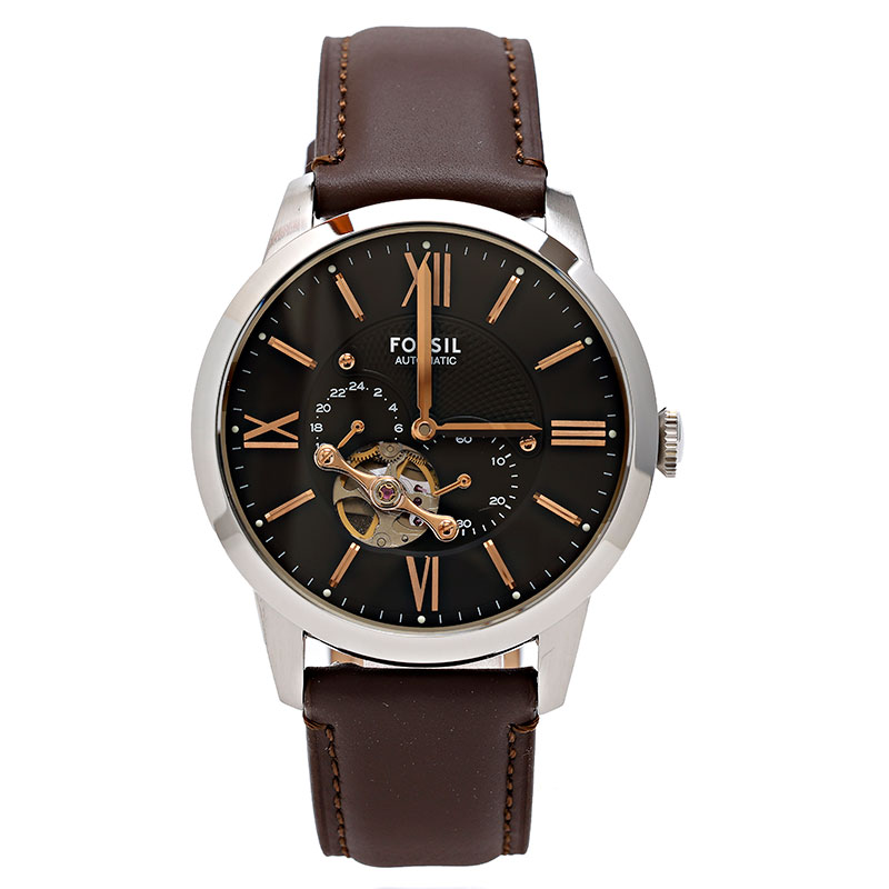 フォッシル 腕時計 TOWNSMAN ME3061 ブラック ブラウン メンズ FOSSIL|カナリア店