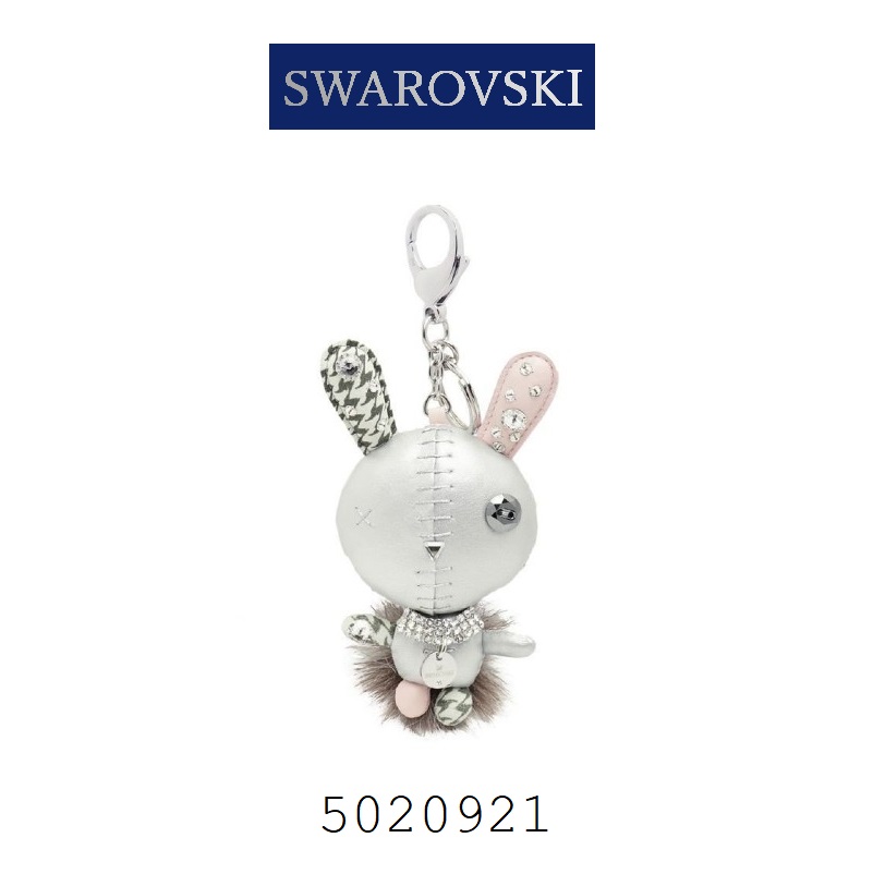 SWAROVSKI/定価18,700円/Mathilde バッグチャーム,ウサギ Mathilde バッグチャーム, ウサギ, グレー, ステンレス鋼