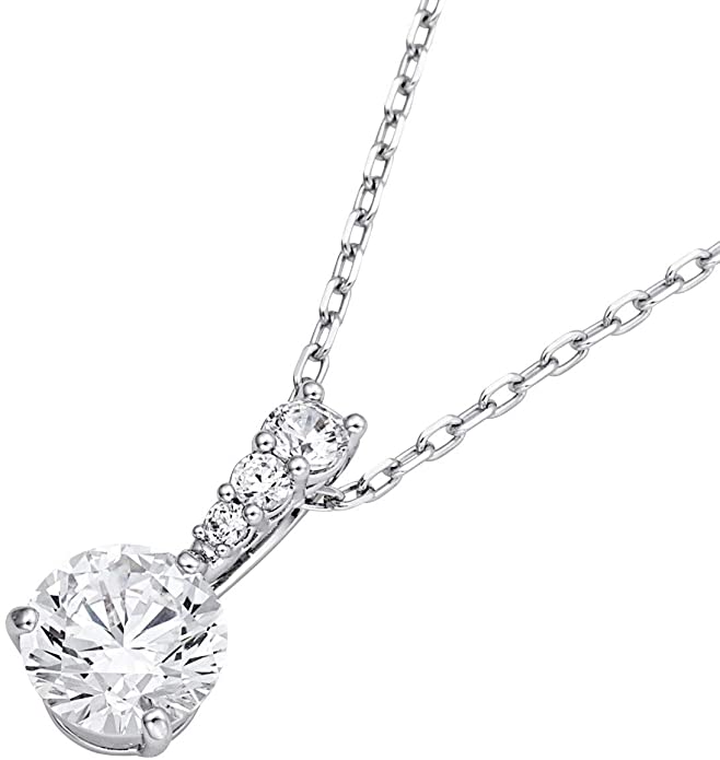 ネックレス シルバー ラグジュアリーSWAROVSKI Solitaire ブランド