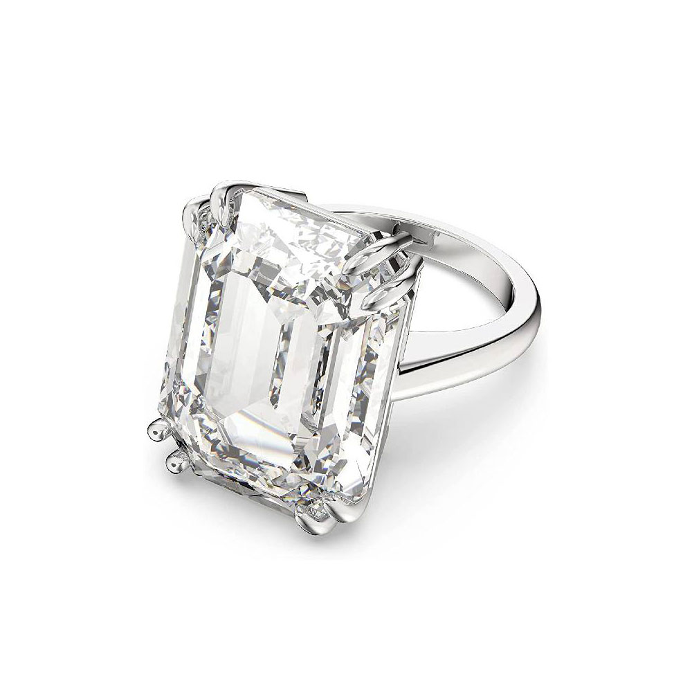 スワロフスキー 指輪 レディース シルバー シンプル SWAROVSKI 58号（日本サイズ 17号) 5610380 並行輸入品｜カナリア店