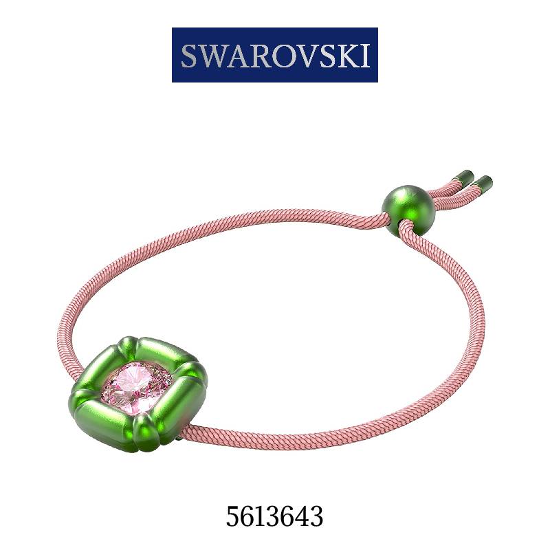 SWAROVSKI Gema ブレスレット グリーン Gema bracelet, Mixed cuts, Green, Gold-tone plated | Swarovski