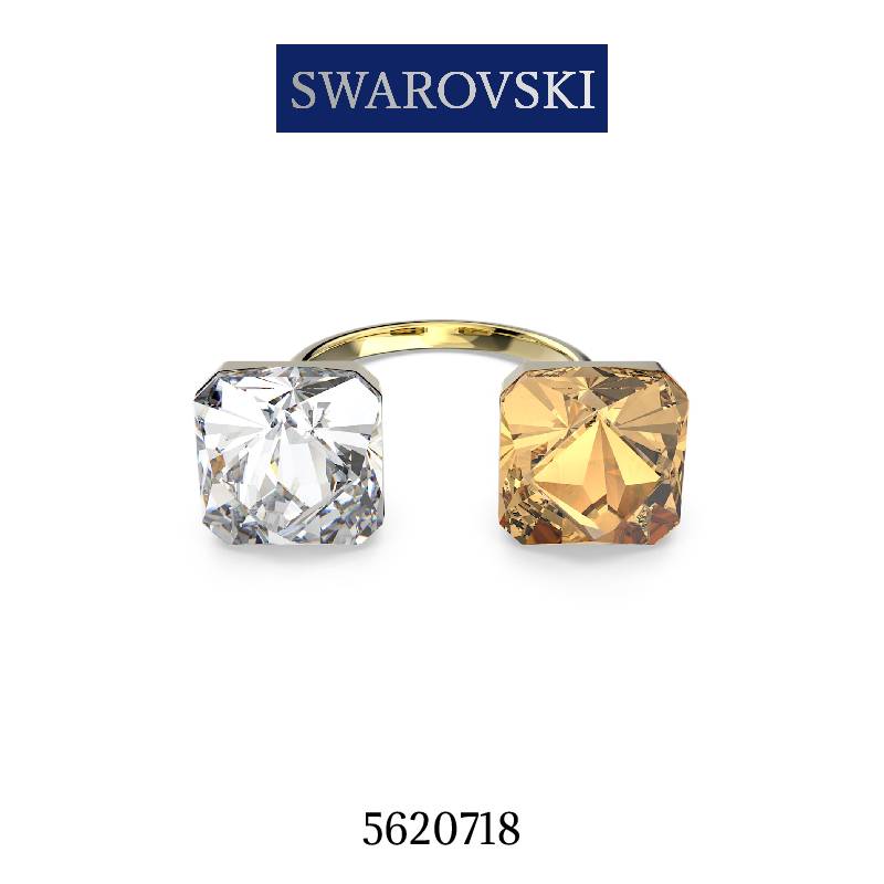 スワロフスキー 指輪 レディース ゴールド シルバー SWAROVSKI 58号 ( 日本サイズ 17号 ) 5620718 並行輸入品