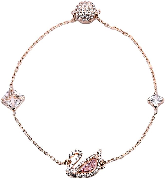 スワロフスキー ブレスレット レディース ローズゴールド ピンク SWAROVSKI Dazzling Swan 5472271 Sサイズ