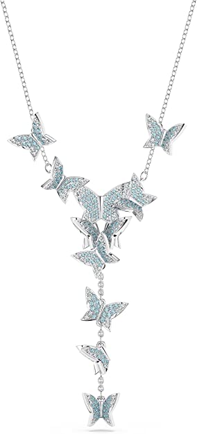 ネックレス レディース シルバー ブルー スワロフスキー Lilia リリア SWAROVSKI 5662179 Y字型ネックレス