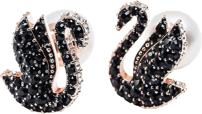 楽天市場】スワロフスキー スワン ドロップピアス スワン 白鳥