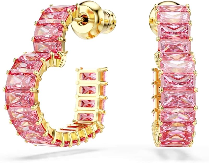 スワロフスキー ピアス フープピアス Matrix 5706340 ゴールド ピンク レディース SWAROVSKI|カナリア店