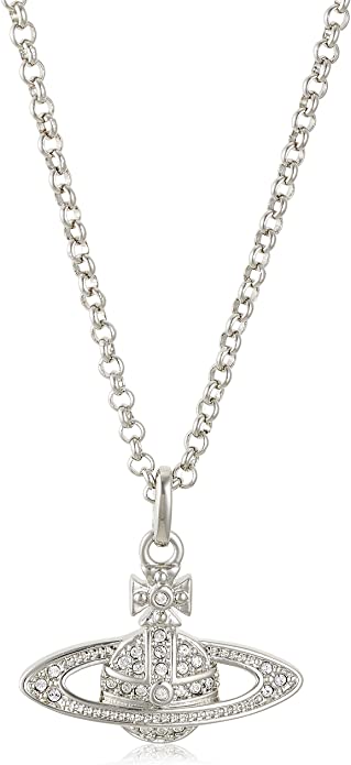 ヴィヴィアンウエストウッド ネックレス レディース シルバー シンプル Vivienne Westwood オーブ ミニバスレリーフ 63020086/02P116|カナリア店