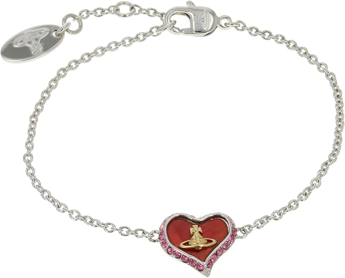 ヴィヴィアンウエストウッド ブレスレット レディース PETRA シルバー ゴールド レッド 61020060-02P435 VivienneWestwood｜カナリア店