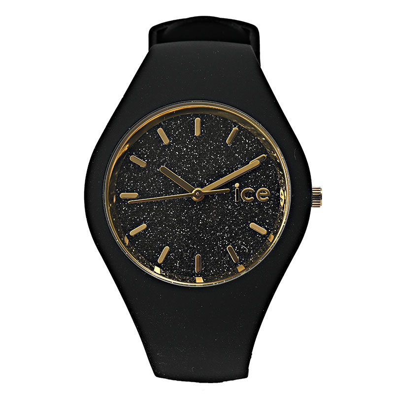 アイスウォッチ 腕時計 ICE glitter ICE024520 ブラック ゴールド 37MM レディース ICE-WATCH|カナリア店