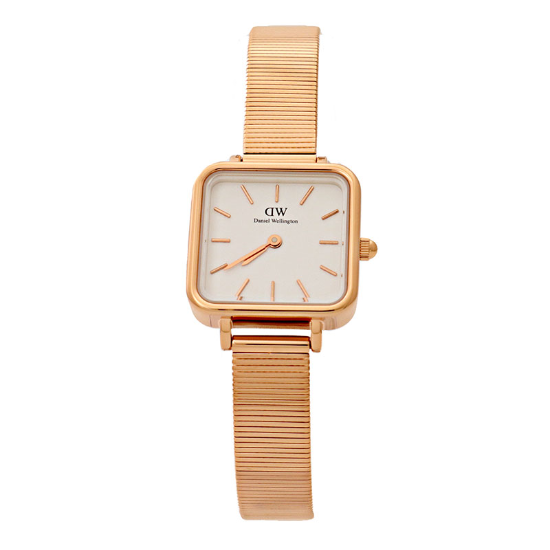 ダニエルウェリントン 腕時計 レディース ゴールド ホワイト Daniel Wellington DW00100517 Quadro Studio