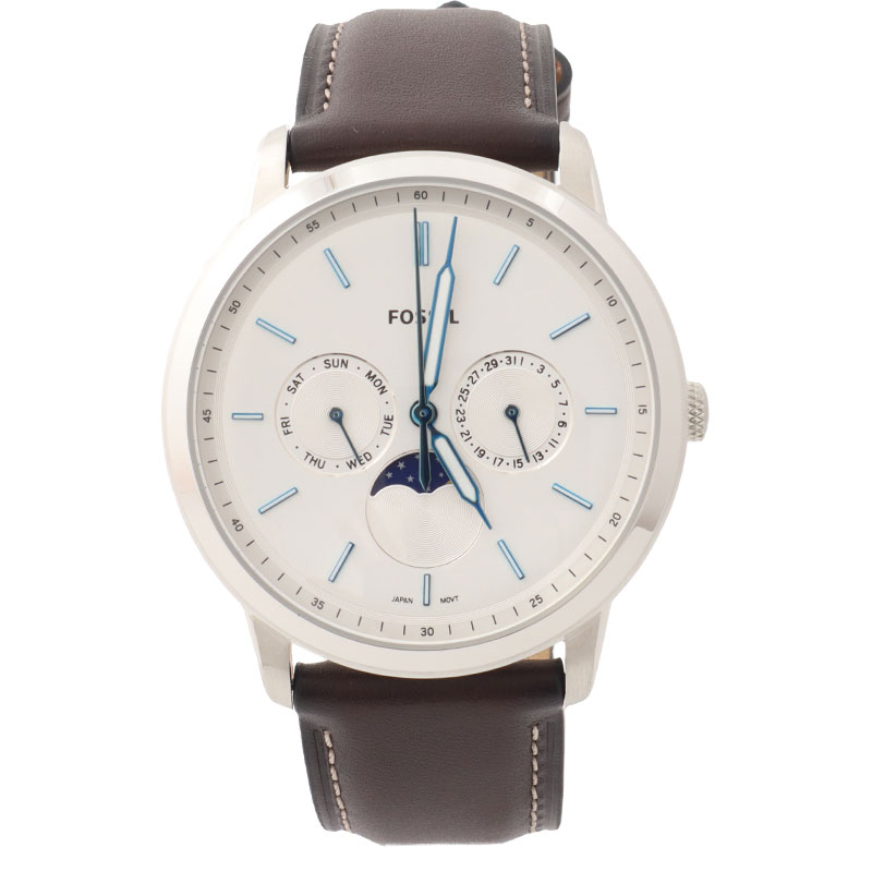 フォッシル 腕時計 メンズ NEUTRA MINIMALIST シルバー ブラウン FS5905 FOSSIL