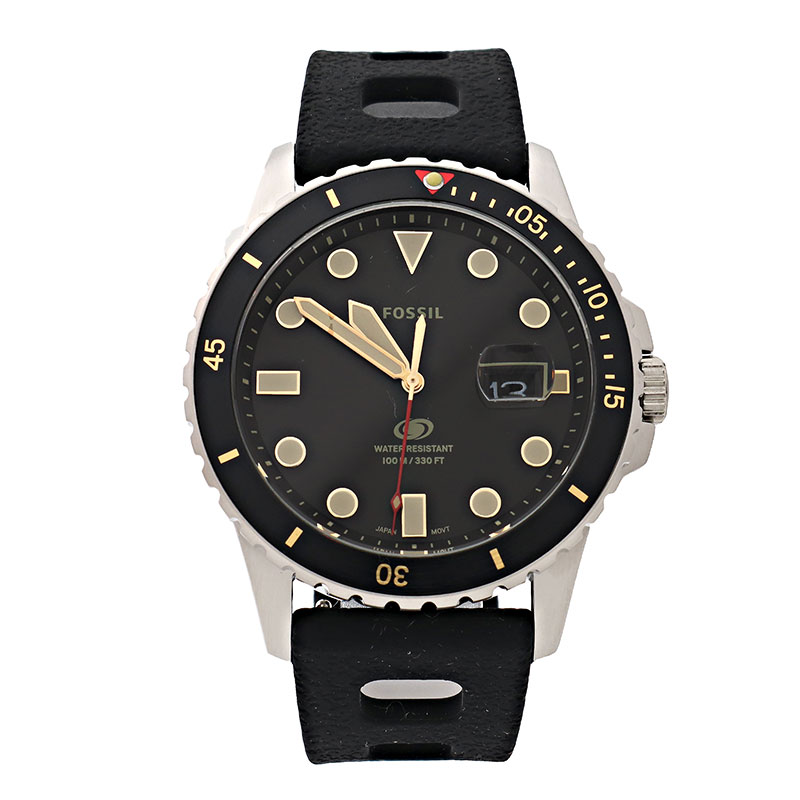 【新品電池】3162 FOSSIL メンズ腕時計　ゴールド　ブラック　ブルー 新品電池】3162 FOSSIL メンズ腕時計 ゴールド ブラック ブルー 時計