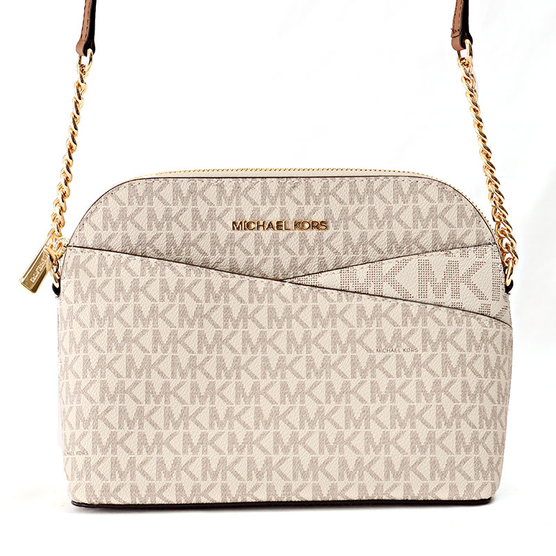 マイケル教科課程 ショルダーバッグ JET SET 35F1GTVC6B-VANILLA 白いこと 薄墨色 分かりやすい レディース MICHAEL KORS