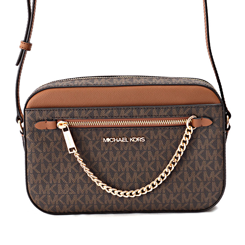 MICHAEL KORS ブラックレザー ショルダーバッグとブラウンバッグセット 楽天市場】マイケルコース ショルダーバッグ ジェットセット ブラウン