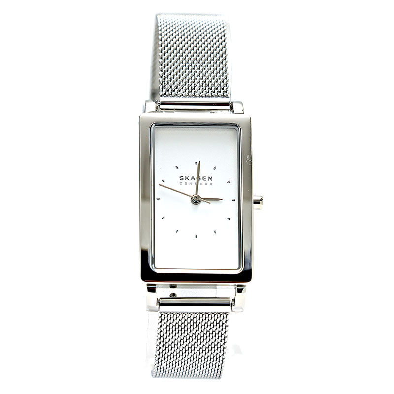 スカーゲン ウオッチ HAGEN SKW3096 白いこと しろがね色 SKW3096 レディース SKAGEN