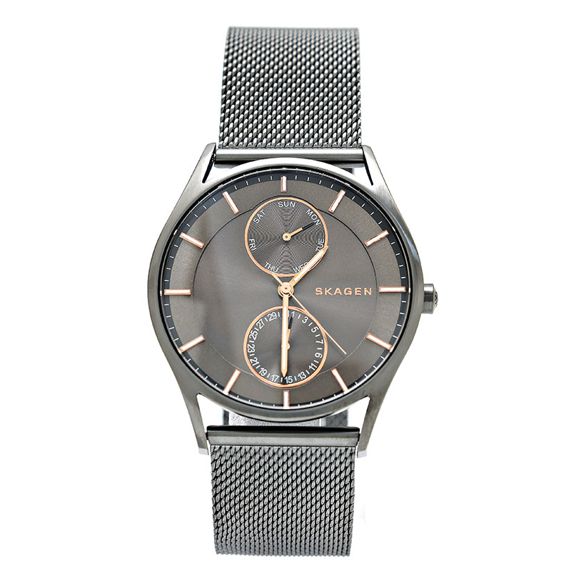 スカーゲン ウォッチ メンズ 薄墨色 分かりやすい 水晶  マルチ役立つこと SKAGEN SKW6180 メンズ腕時計-腕時計