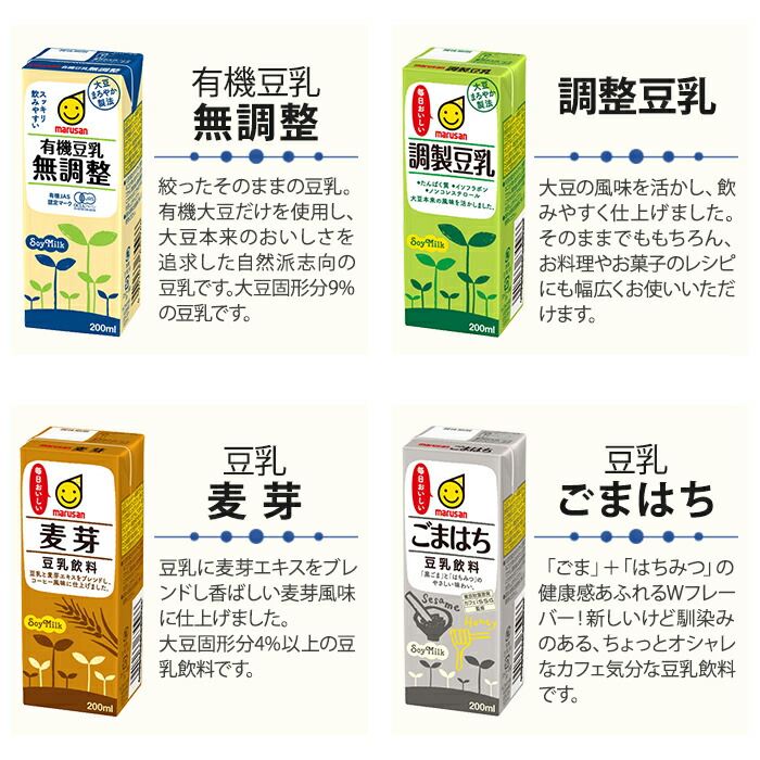 割引発見 マルサンアイ 豆乳 200ml 紙パック 選べる 72本 24本×3 tuulikuautoaed.ee