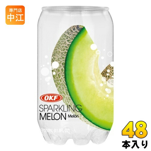 OKF クリアスパークリング メロン 350ml クリア缶 48本 (24本入×2 まとめ買い)