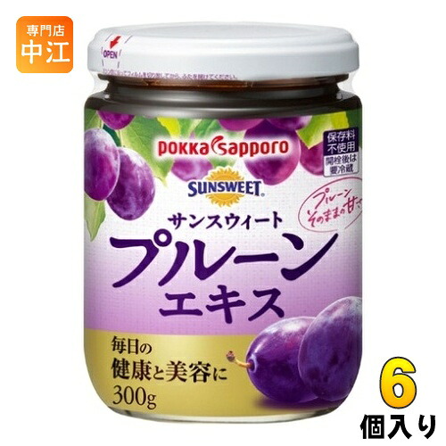 ポッカサッポロ サンスウィート プルーンエキス 300g 瓶 6個 (3個入×2 まとめ買い) 5,828円