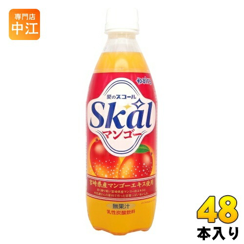 南日本酪農 スコール マンゴー 500ml ペットボトル 48本 (24本入×2 まとめ買い) 乳性炭酸飲料 無果汁
