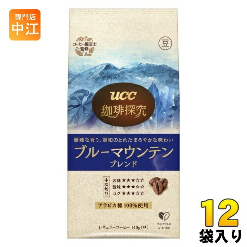 今月人気商品UCC 珈琲探究 炒り豆 ブルーマウンテンブレンド 豆 140g