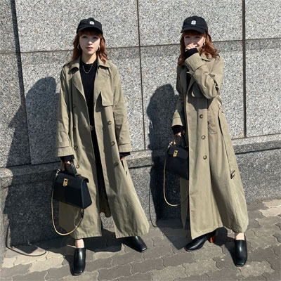 楽天市場】≪アウトレット≫【 トレンチコート マキシ 】新色ライト